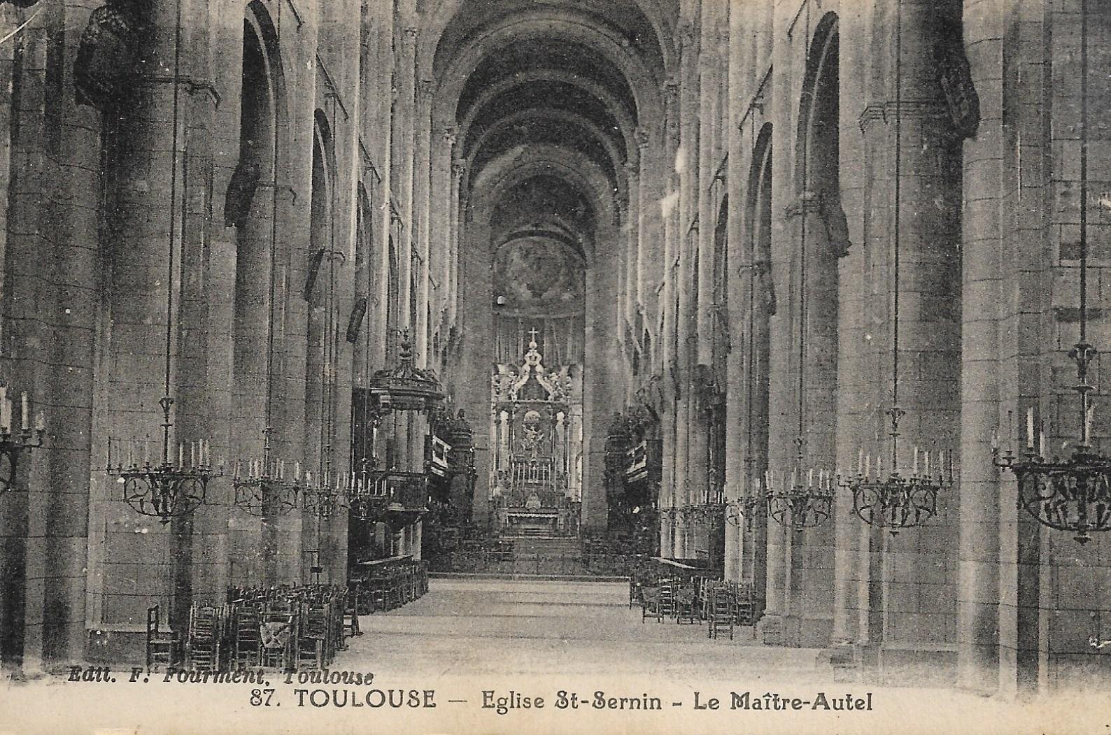 /France/FR_place_1903-1938_TOULOUSE - Eglise St-Sernin - Le Maitre-Autel.jpg